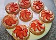 Torteletts mit Mascarpone - Erdbeer - Belag