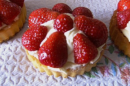 Torteletts mit Mascarpone - Erdbeer - Belag 6