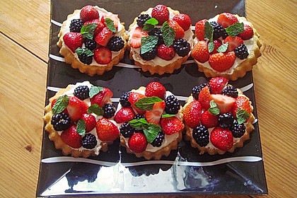Torteletts mit Mascarpone - Erdbeer - Belag 2