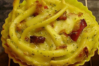 Sp&auml;tzle - Muffins mit Salat 2