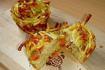Sp&auml;tzle - Muffins mit Salat 5