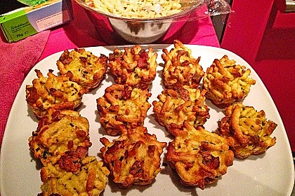 Sp&auml;tzle - Muffins mit Salat 16