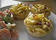 Sp&auml;tzle - Muffins mit Salat