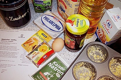 K&auml;sekuchen - Muffins 1