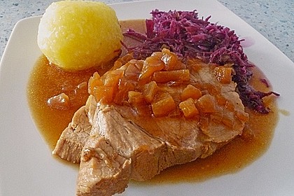 Schweinebraten in Senf - Sahne - Sauce 6