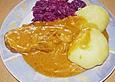 Schweinebraten in Senf - Sahne - Sauce