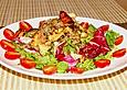 Salat mit H&auml;hnchenstreifen