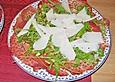 Carpaccio aus Bresaola mit Rucola
