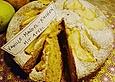 Vanille - Mandel - Kuchen mit Apfel