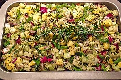 Kräuter - Kohlrabi - Pfanne aus dem Backofen 2