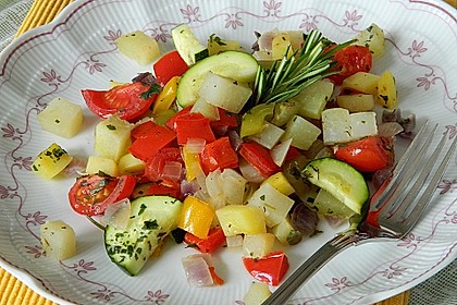 Kräuter - Kohlrabi - Pfanne aus dem Backofen