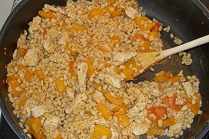 Eblypfanne mit H&auml;hnchenbrustw&uuml;rfeln