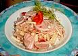 Wurstsalat mit  Bergk&auml;se