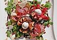 Warme Feigen auf Rucola mit Mozzarella