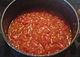 Tomatensalsa  von reifen Tomaten