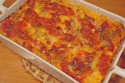 Nudelauflauf mit Kochschinken und Tomaten 4