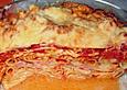 Nudelauflauf mit Kochschinken und Tomaten