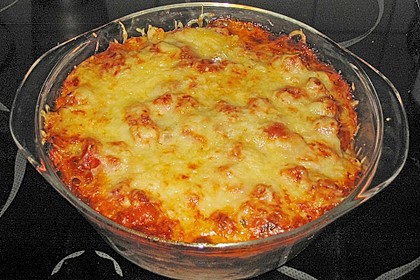 Nudelauflauf mit Kochschinken und Tomaten 1