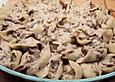 Muschelnudeln gef&uuml;llt mit Kochschinken und Champignons in Gorgonzolasauce