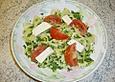 Penne in Spinatp&uuml;ree mit Mozzarella