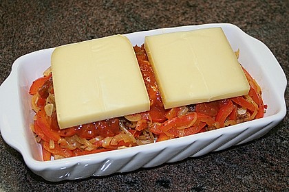 Hamburger auf Toastbrot, &uuml;berbacken mit K&auml;se 2