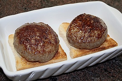 Hamburger auf Toastbrot, &uuml;berbacken mit K&auml;se 4
