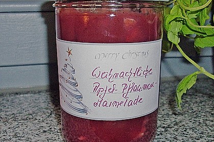 Weihnachtliche Apfel - Pflaumen - Marmelade