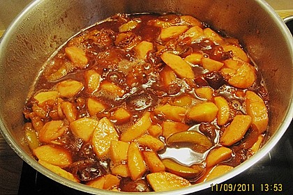 Weihnachtliche Apfel - Pflaumen - Marmelade 10