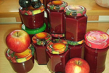 Weihnachtliche Apfel - Pflaumen - Marmelade 3
