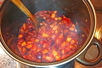 Weihnachtliche Apfel - Pflaumen - Marmelade 9