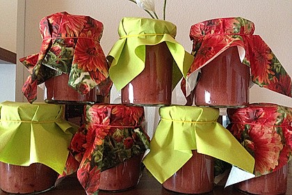 Weihnachtliche Apfel - Pflaumen - Marmelade 7