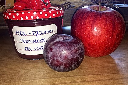 Weihnachtliche Apfel - Pflaumen - Marmelade 5