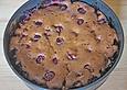 Gedeckter Kirschkuchen