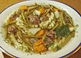 Bohnen - Nudel - Suppe mit Rindfleisch
