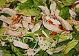Blattsalat mit Putenstreifen