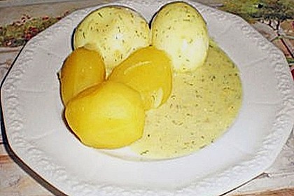 Eier in Currysauce