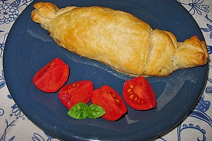 Frischk&auml;se - Hackfleisch - R&ouml;llchen in Bl&auml;tterteig 9