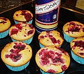 Himbeer - Eierlik&ouml;r - Muffins (Bild)