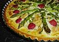 Fr&uuml;hlings - Quiche mit gr&uuml;nem Spargel