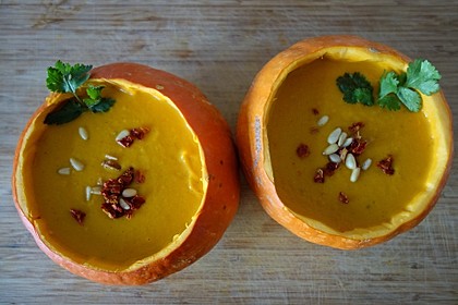 Kürbissuppe mit Ingwer und Kokos 12