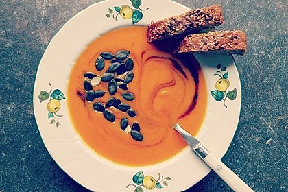 Kürbissuppe mit Ingwer und Kokos 13