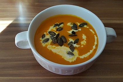 Kürbissuppe mit Ingwer und Kokos 10