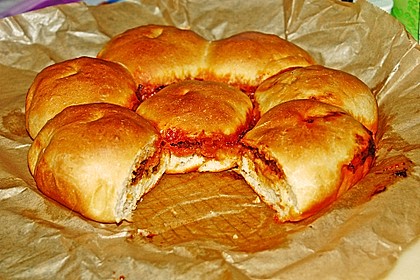 Weiche Brötchen gefüllt mit Hackfleisch 19