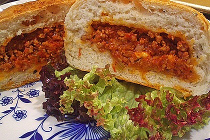 Weiche Brötchen gefüllt mit Hackfleisch 7