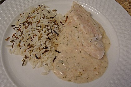 Pochierter Lachs in Sekt - Limetten - Sauce 8