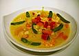 Kokos - Curry - Suppe mit Garnelen