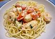 Spaghetti mit Garnelen