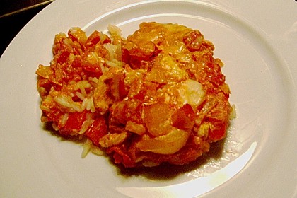 Reis - H&auml;hnchen - Auflauf 9