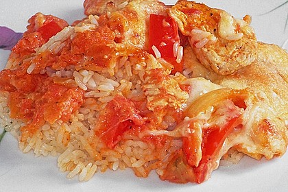 Reis - H&auml;hnchen - Auflauf 10