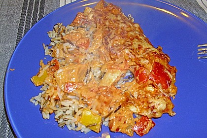 Reis - H&auml;hnchen - Auflauf 12